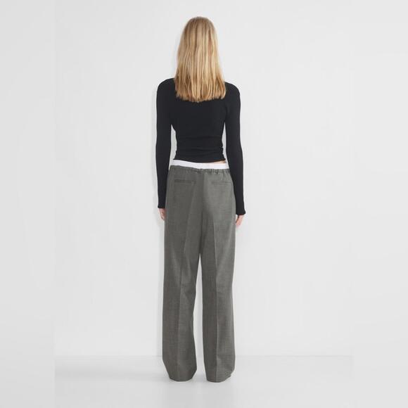 Aritzia Babaton Equity Wide Leg Wool Trousers - Picture 3 of 12